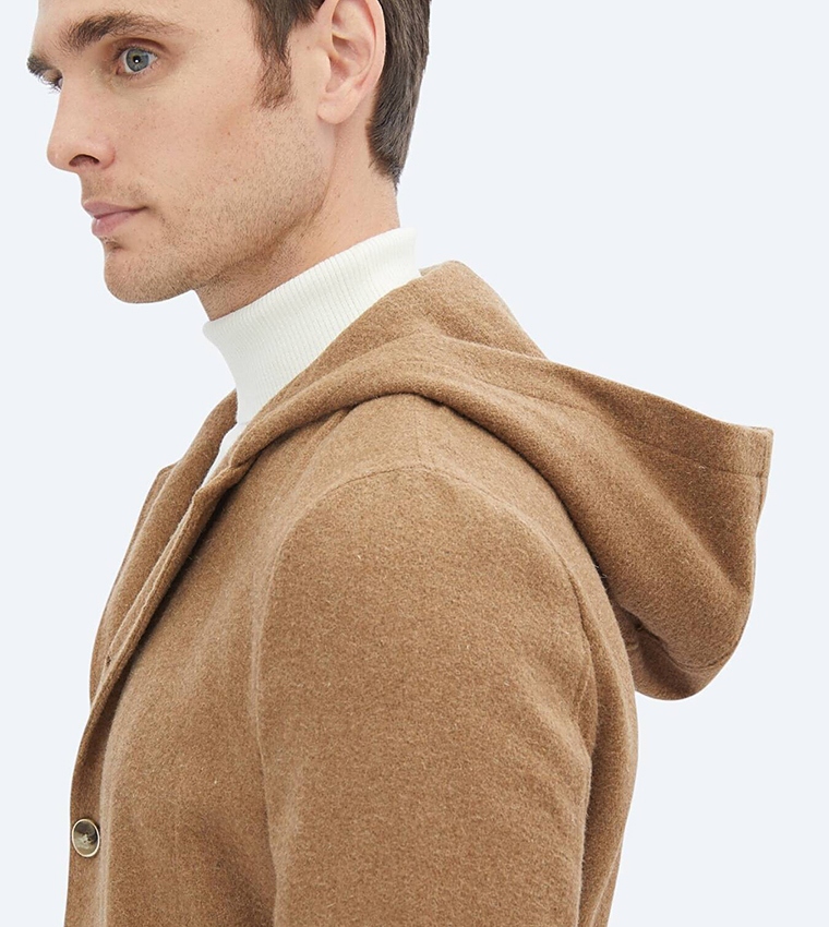 Solid Modern Fit Wool Blend Blazer