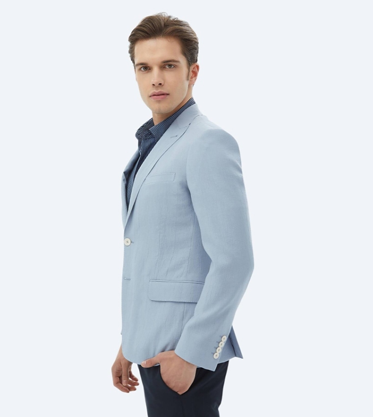 Solid Slim Fit Blazer