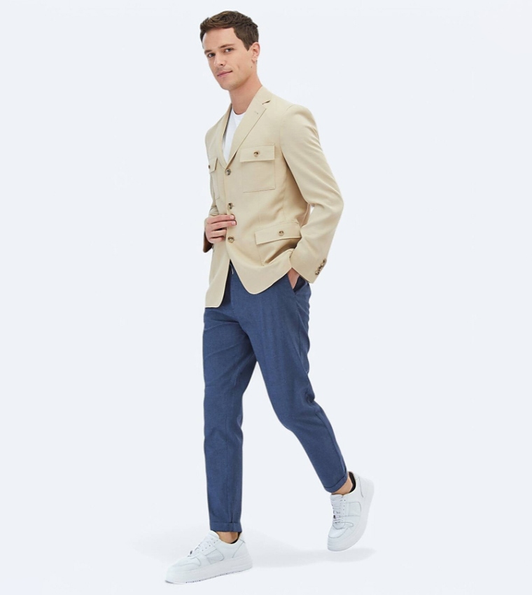 Solid Modern Fit Blazer