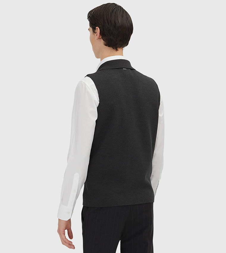 Solid Butterfly Collar Waistcoat