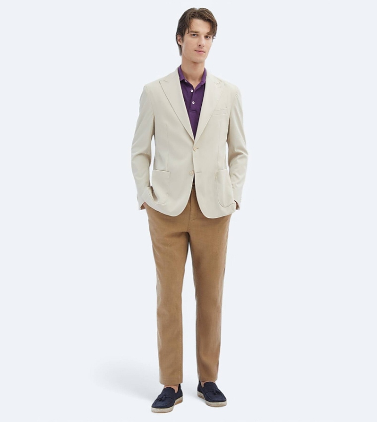 Solid Modern Fit Blazer
