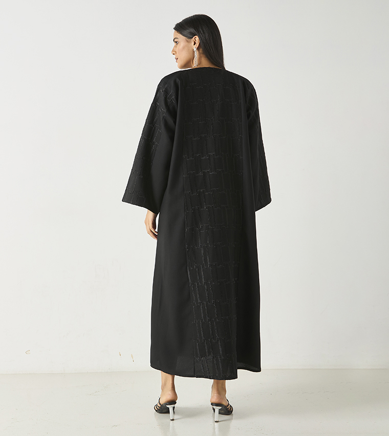 Embroidered Abaya with Hijab