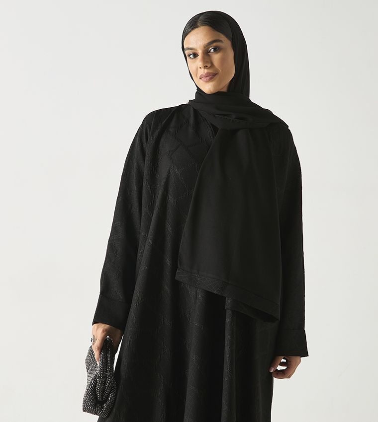 Patterned Abaya with Hijab