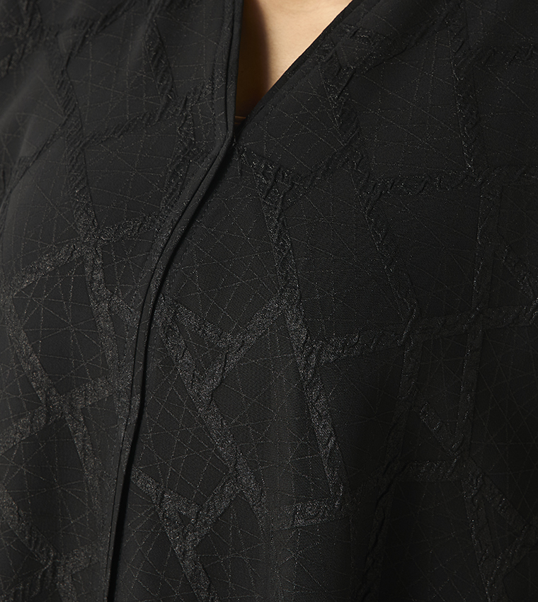 Patterned Abaya with Hijab