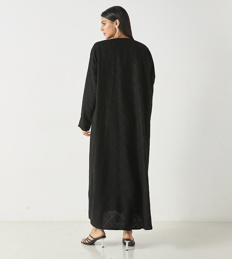 Patterned Abaya with Hijab