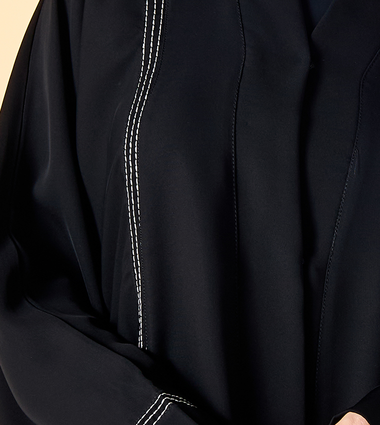 اتش ام  عباية - أسود Abayas