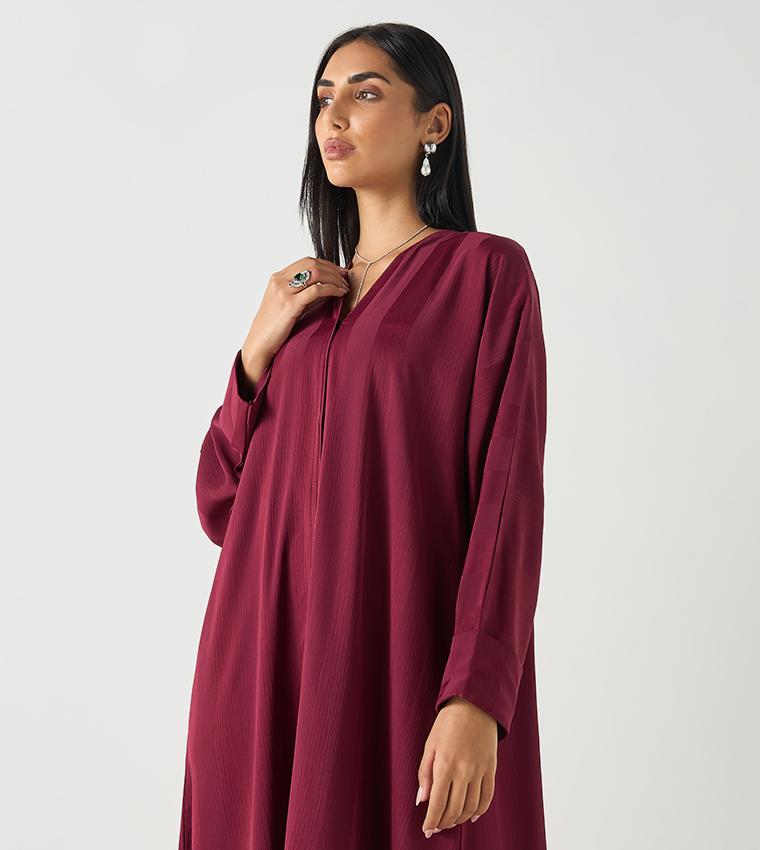 HM  Abayas - Maroon Abayas