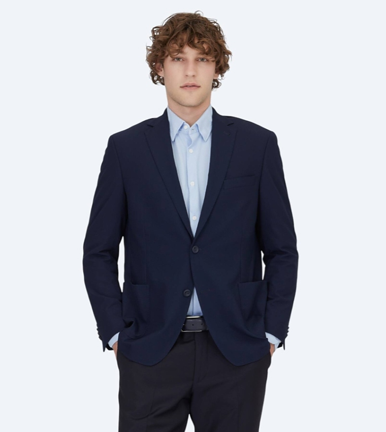 Patterned Regular Fit Blazer