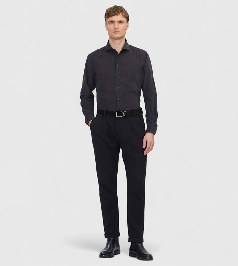 Solid Long Sleeves Casual Shirt