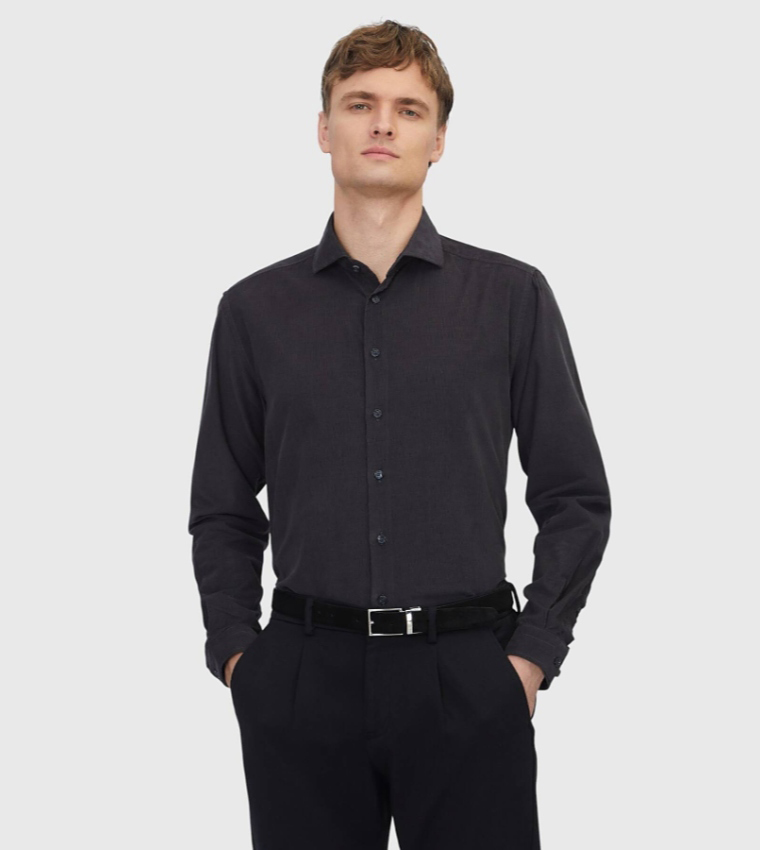 Solid Long Sleeves Casual Shirt