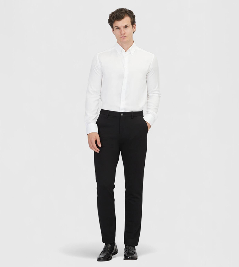 Solid Classical Cotton Blended Shirt