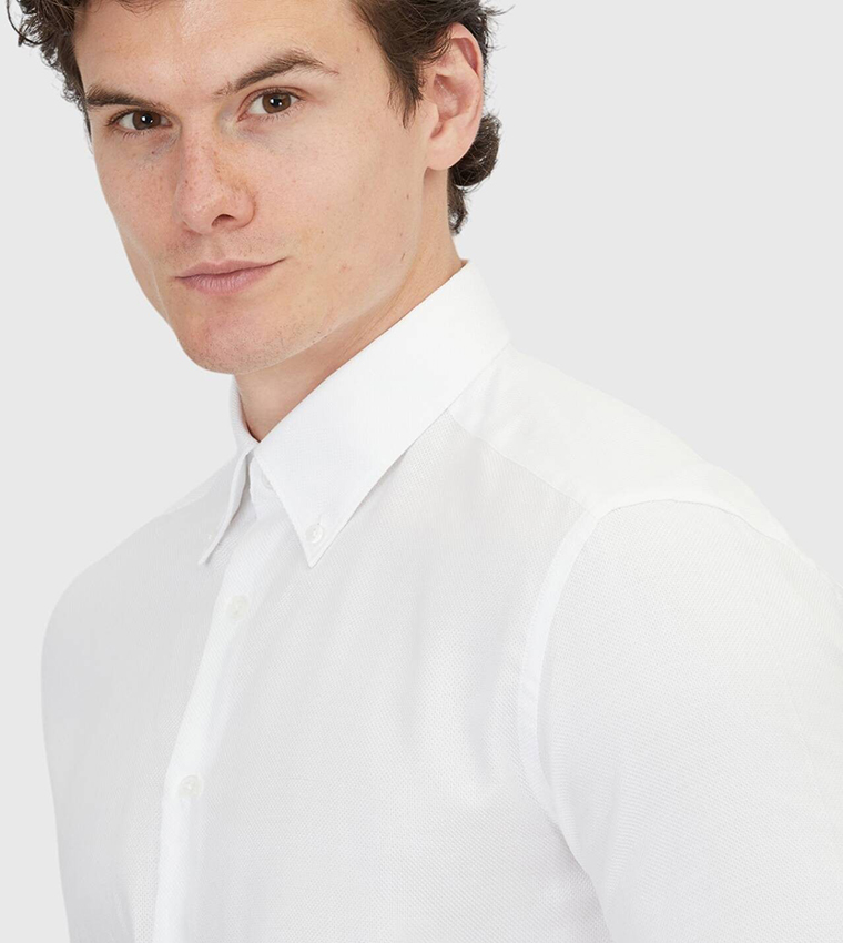 Solid Classical Cotton Blended Shirt
