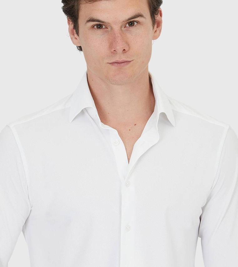 Solid Regular Fit Long Sleeves Classical Shirt