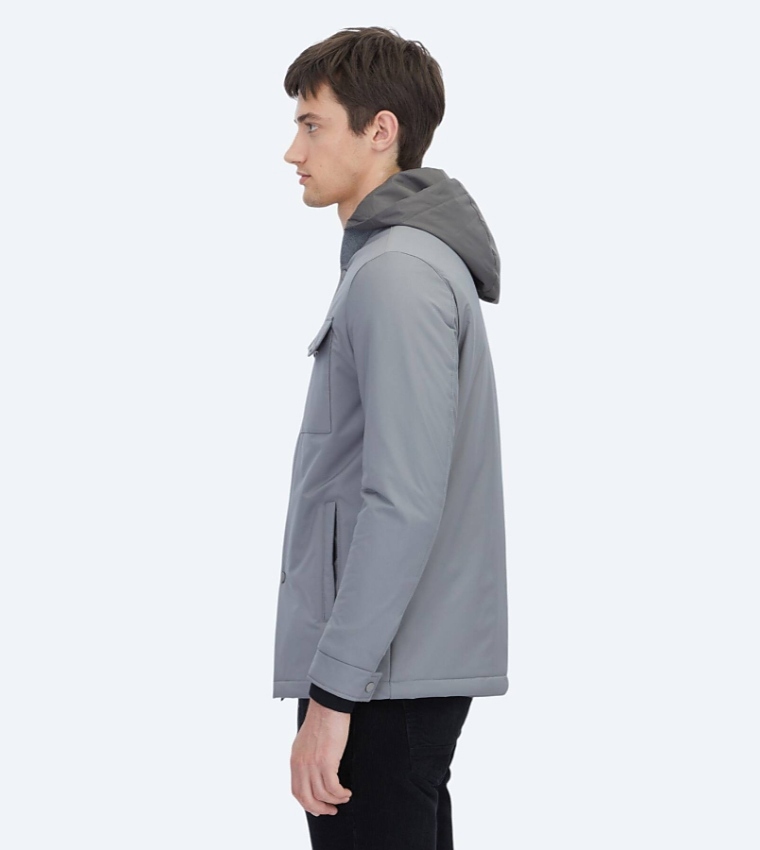 Solid Regular Fit Lightweight Jacket
