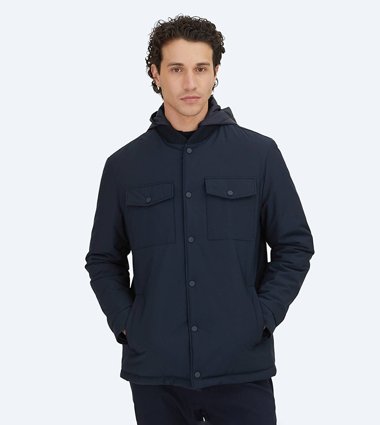 Solid Regular Fit Lightweight Jacket