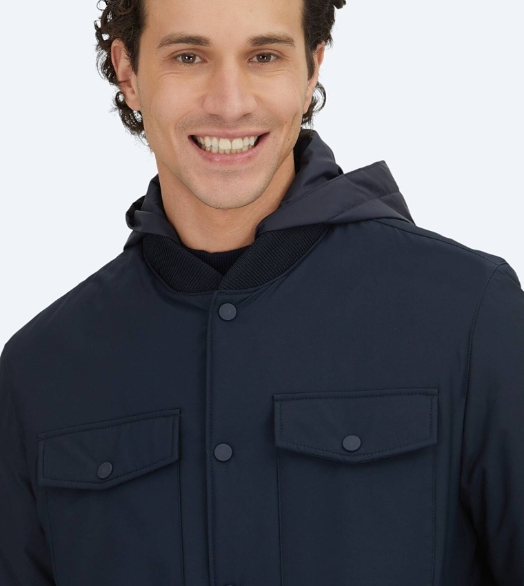 Solid Regular Fit Lightweight Jacket