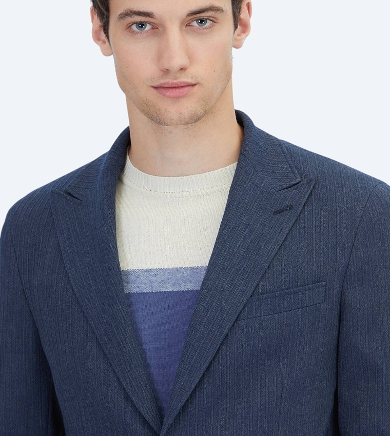 Patterned Modern Fit Blazer