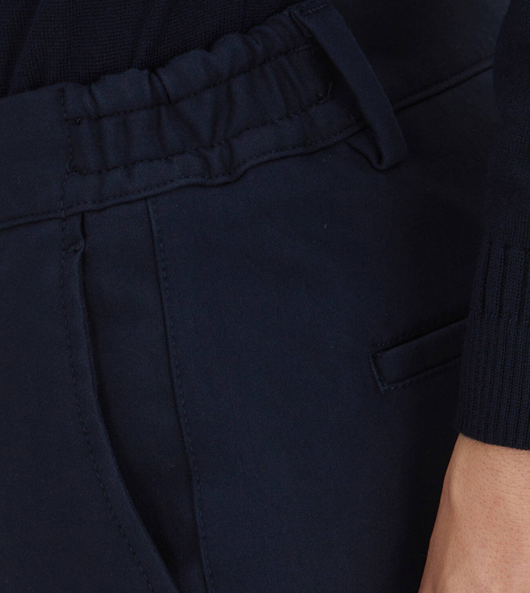 Solid Slim Fit Trousers