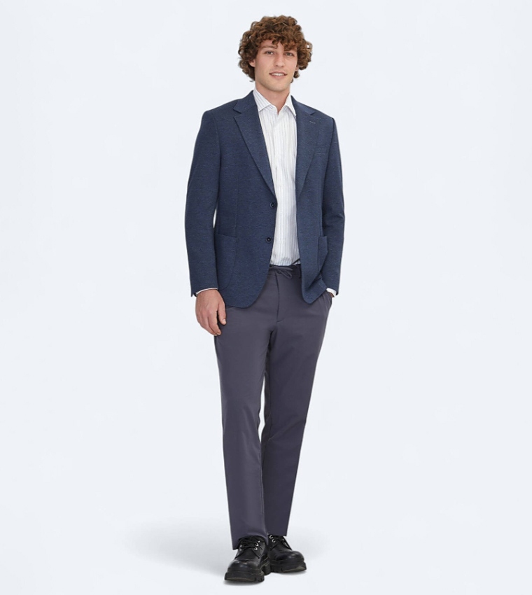 Solid Modern Fit Blazer