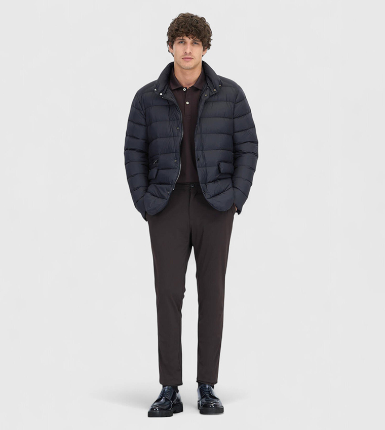 Solid Lightweight Puffer Jacket