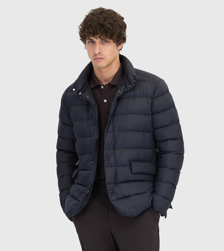 Solid Lightweight Puffer Jacket