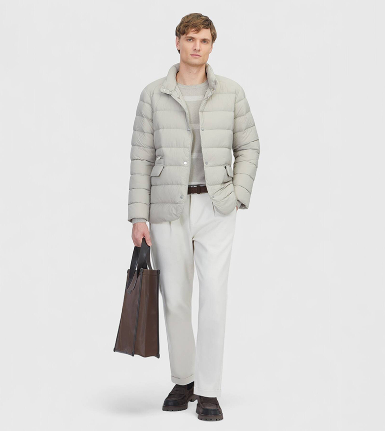 Solid Lightweight Puffer Jacket