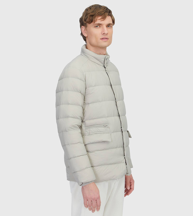 Solid Lightweight Puffer Jacket