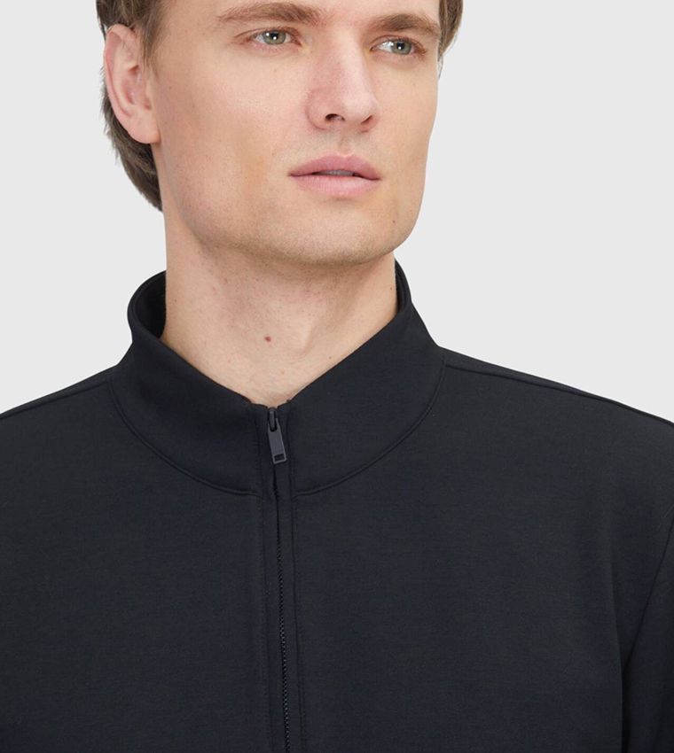 Solid Half-Zip Long Sleeves Sweater