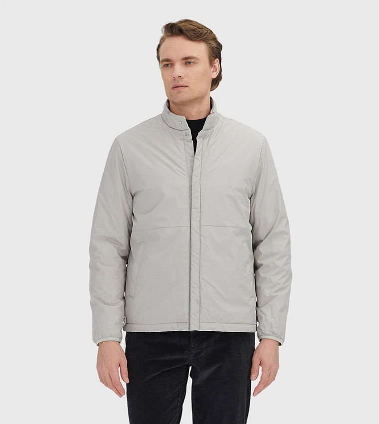 Regular Fit Collared Rain Coat