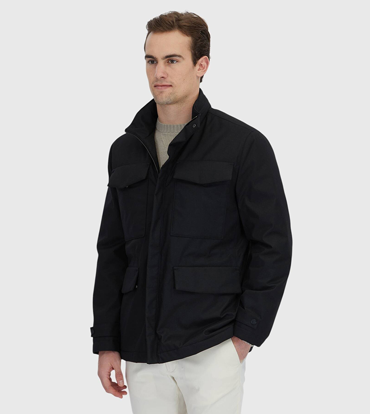 Solid Regular Fit Lightweight Jacket
