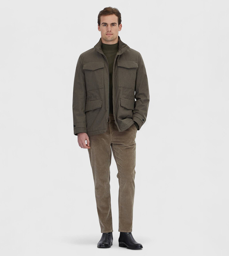 Solid Regular Fit Lightweight Jacket