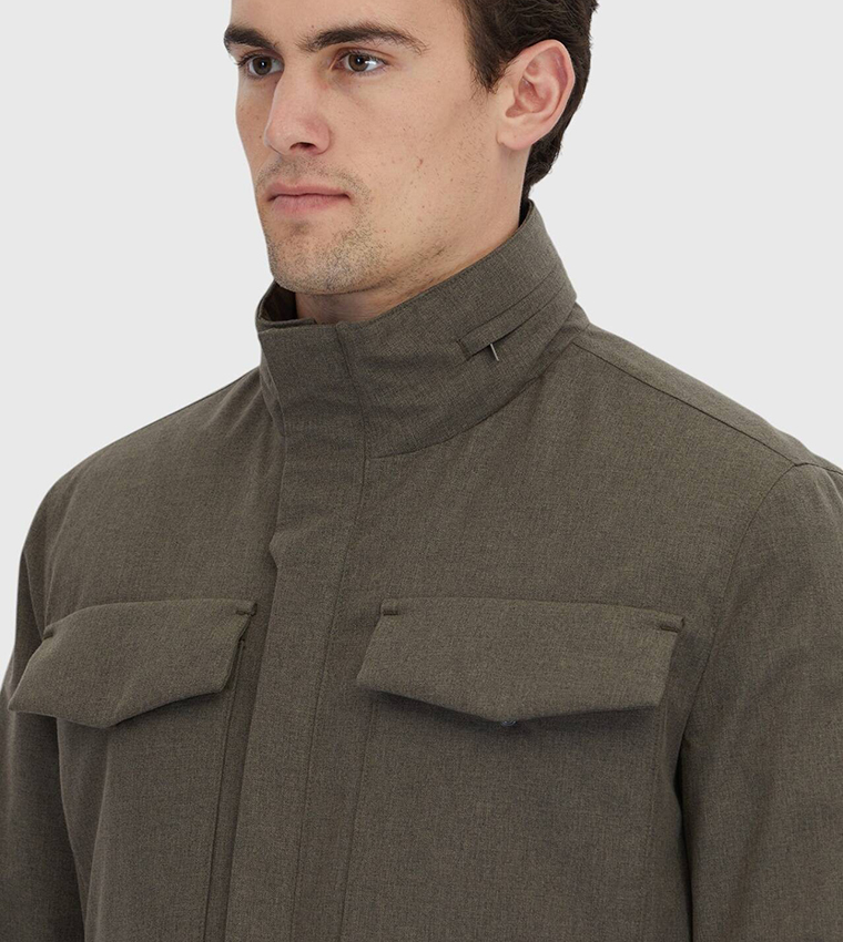 Solid Regular Fit Lightweight Jacket
