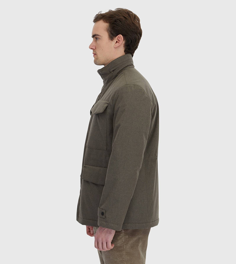 Solid Regular Fit Lightweight Jacket