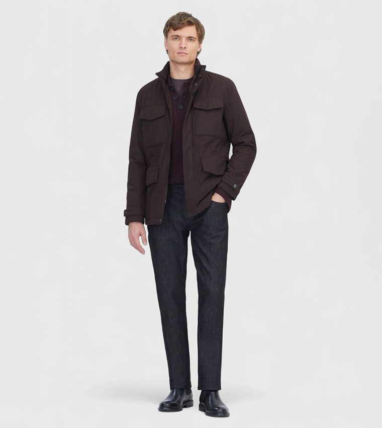Solid Regular Fit Lightweight Jacket