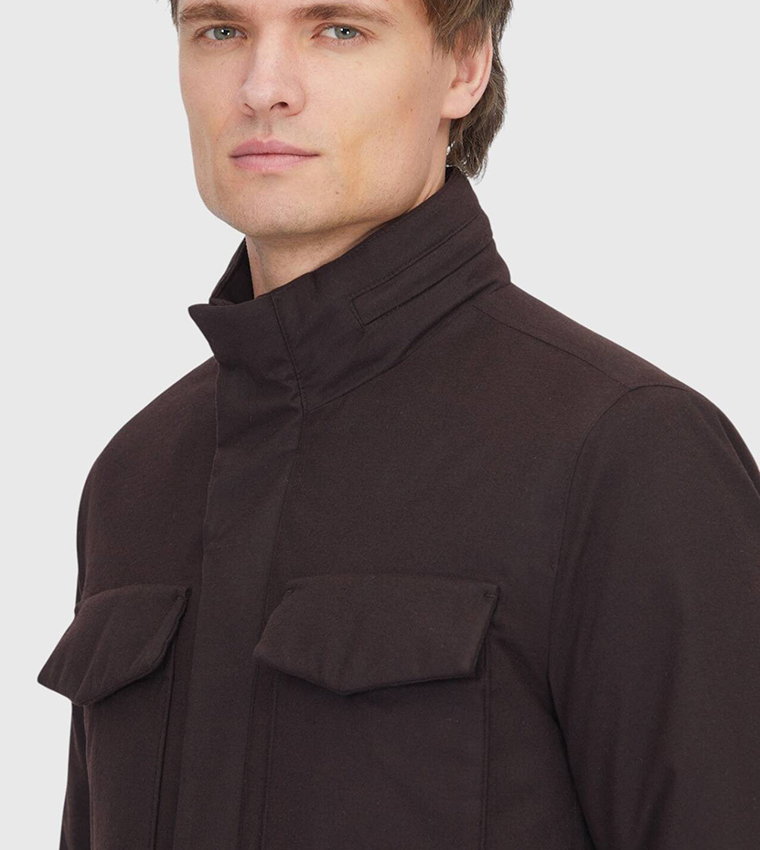 Solid Regular Fit Lightweight Jacket