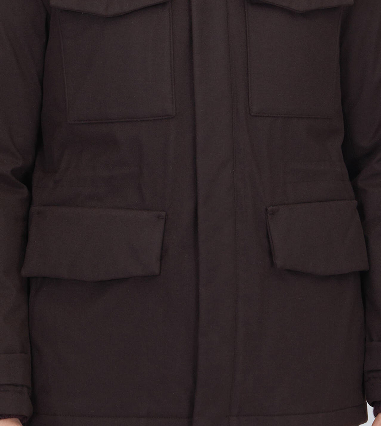 Solid Regular Fit Lightweight Jacket