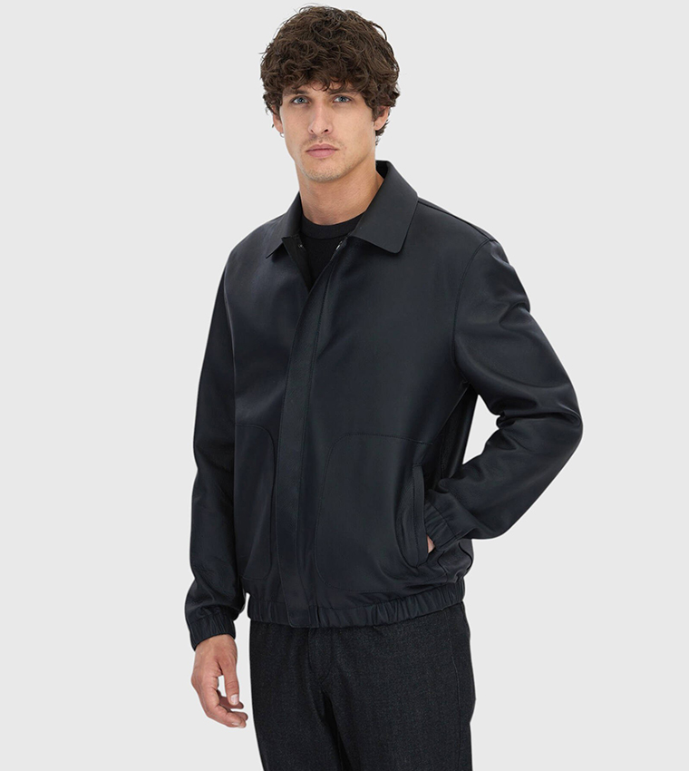 Solid Sheep Leather Jacket