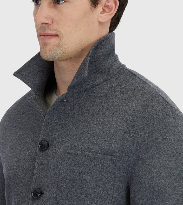 Regular Fit Wool Blended Lightweight Jacket