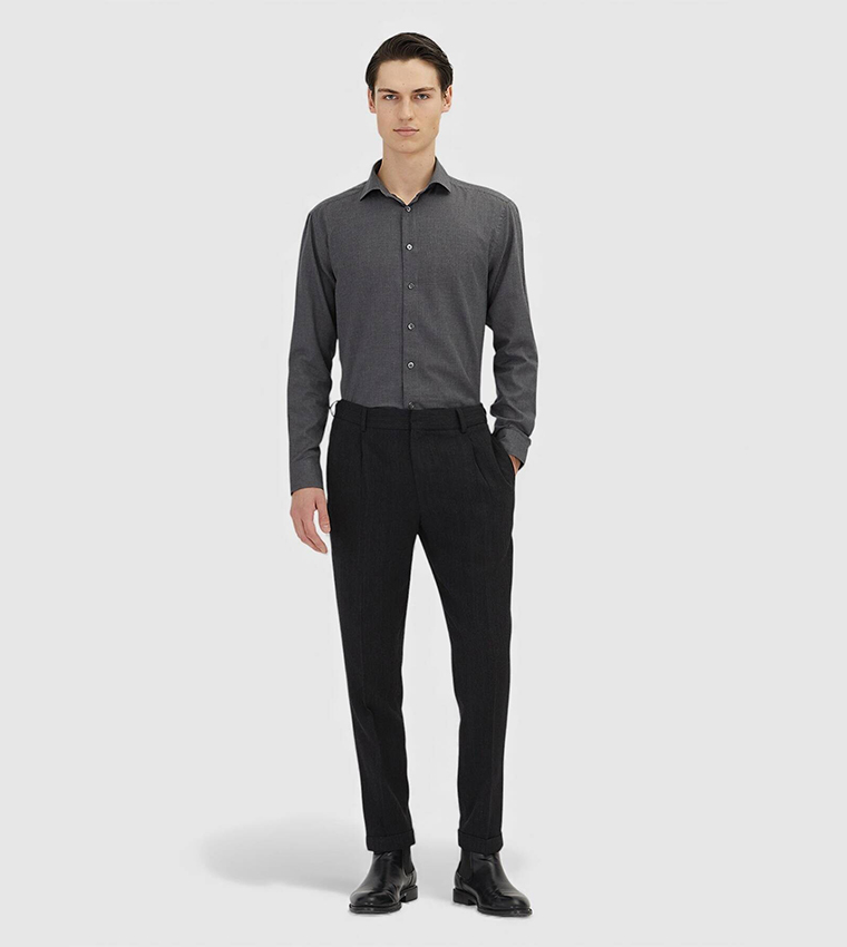 Solid Long Sleeves Casual Shirt