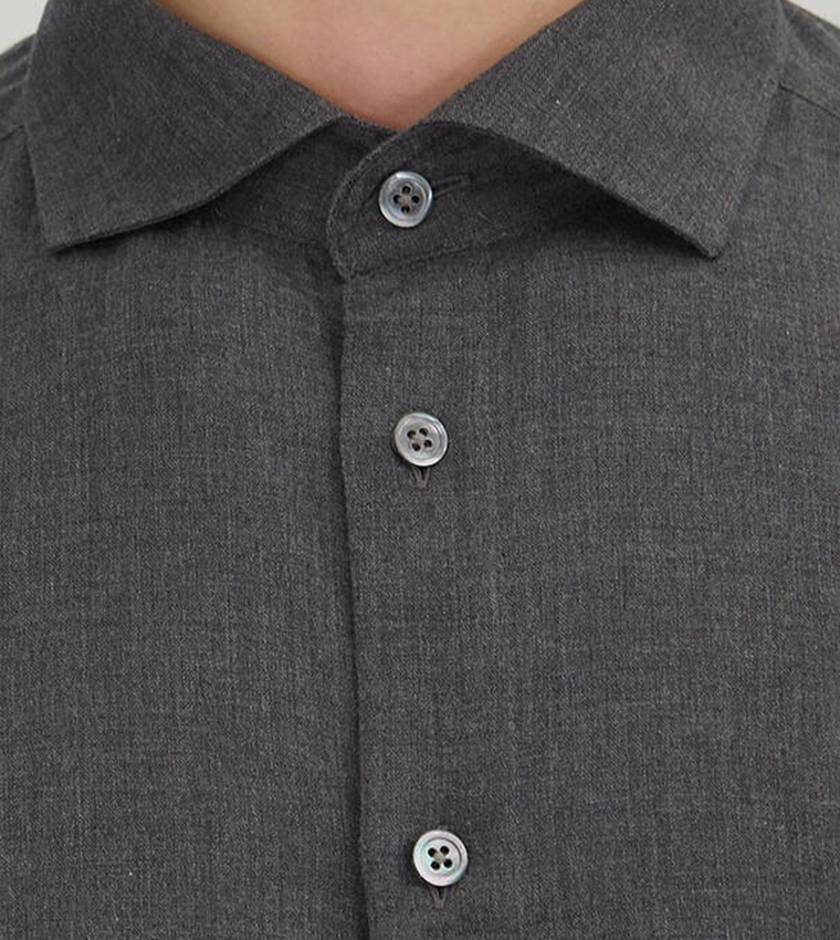 Solid Long Sleeves Casual Shirt
