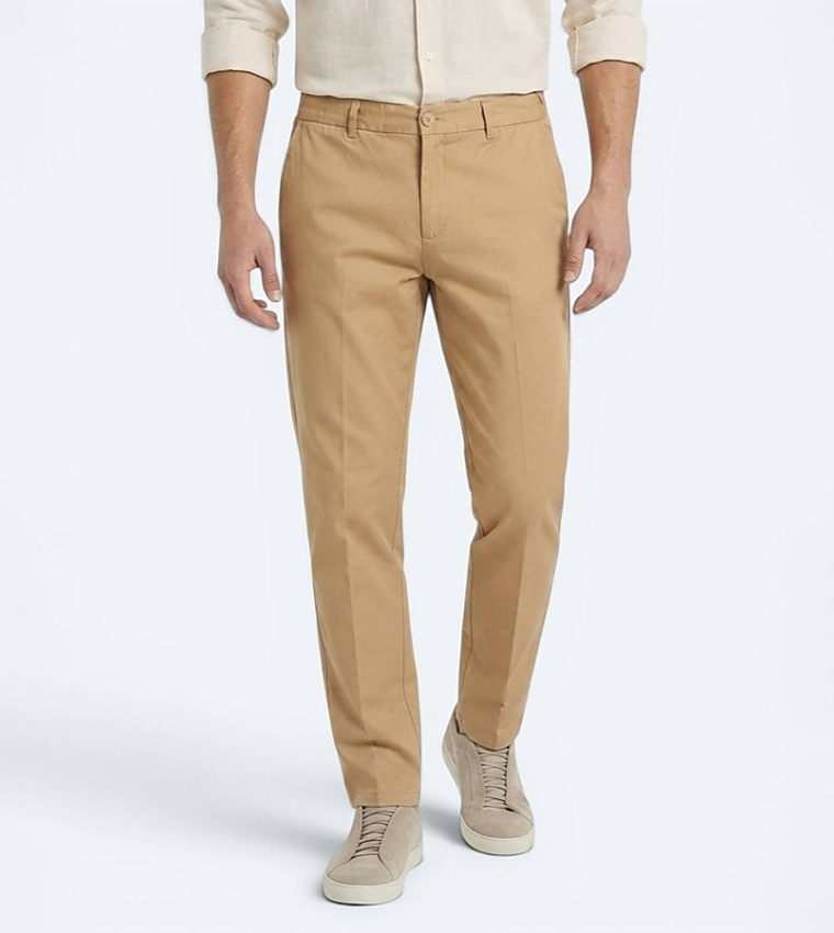 Solid Regular Fit Trousers