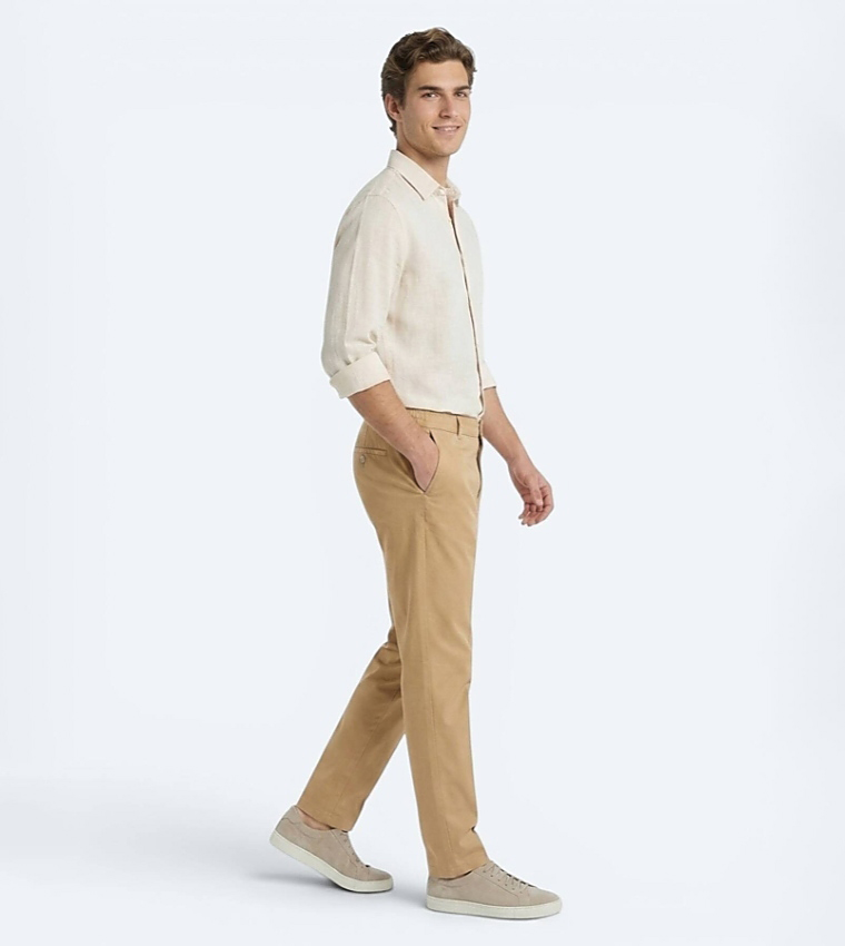 Solid Regular Fit Trousers