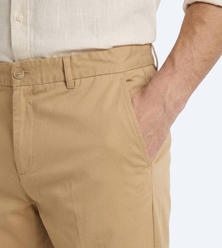 Solid Regular Fit Trousers