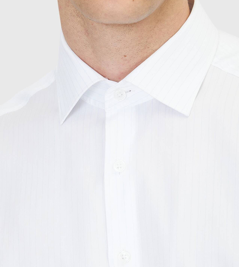 Solid Regular Fit Classical Silk Blended Shirt