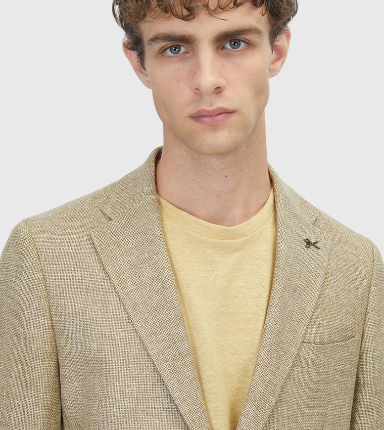 Slim Fit Wool Blended Blazer