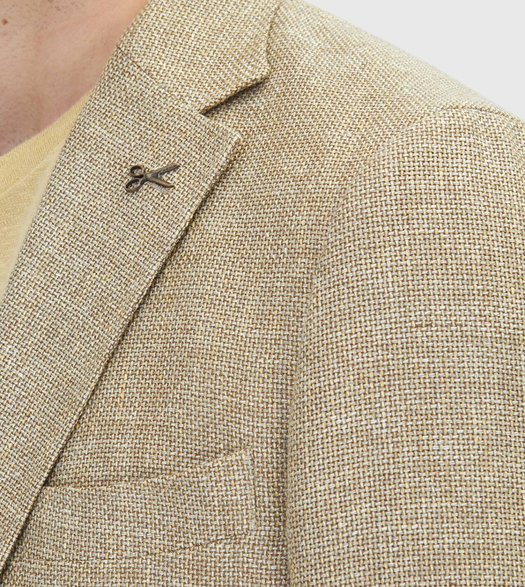 Slim Fit Wool Blended Blazer