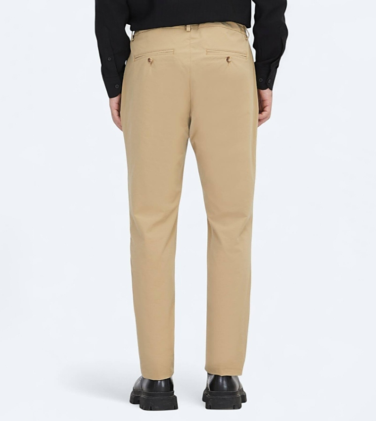 Solid Regular Fit Trousers