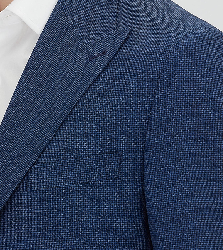 Solid Micro Modern Fit 100% Wool Blazer