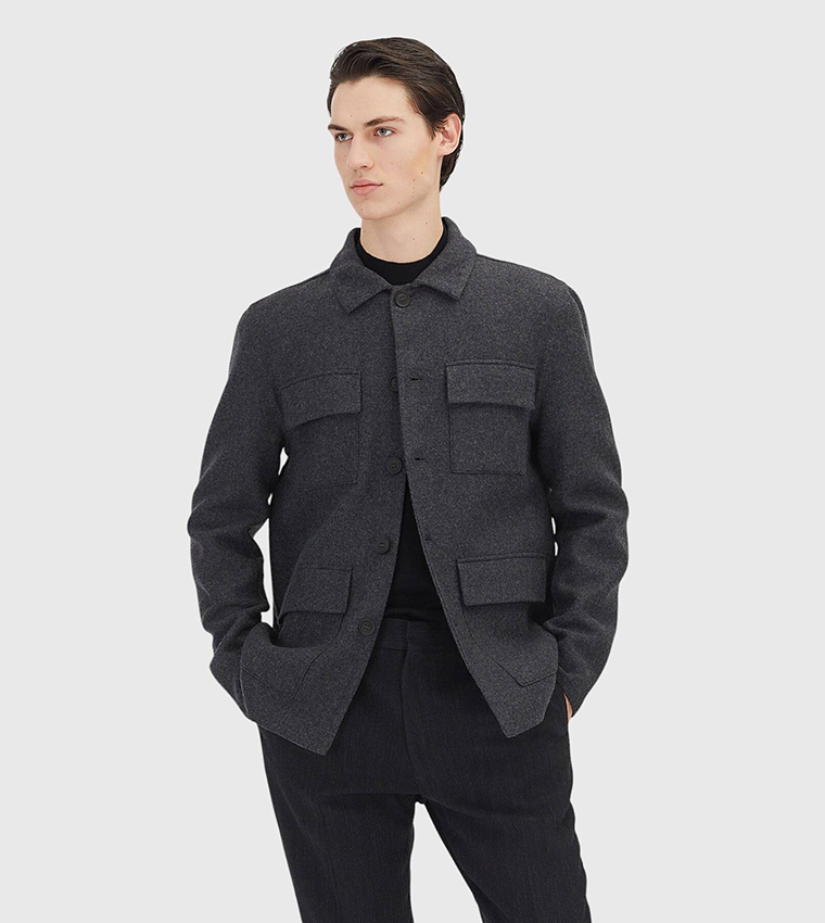 Solid Regular Fit Lightweight Jacket