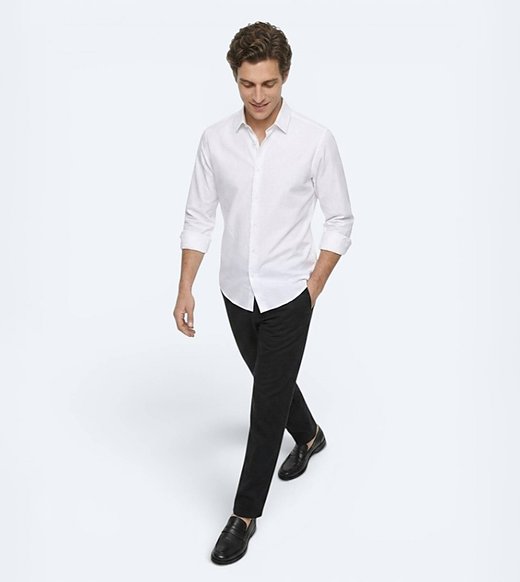 Solid Long Sleeves Regular Fit Shirt